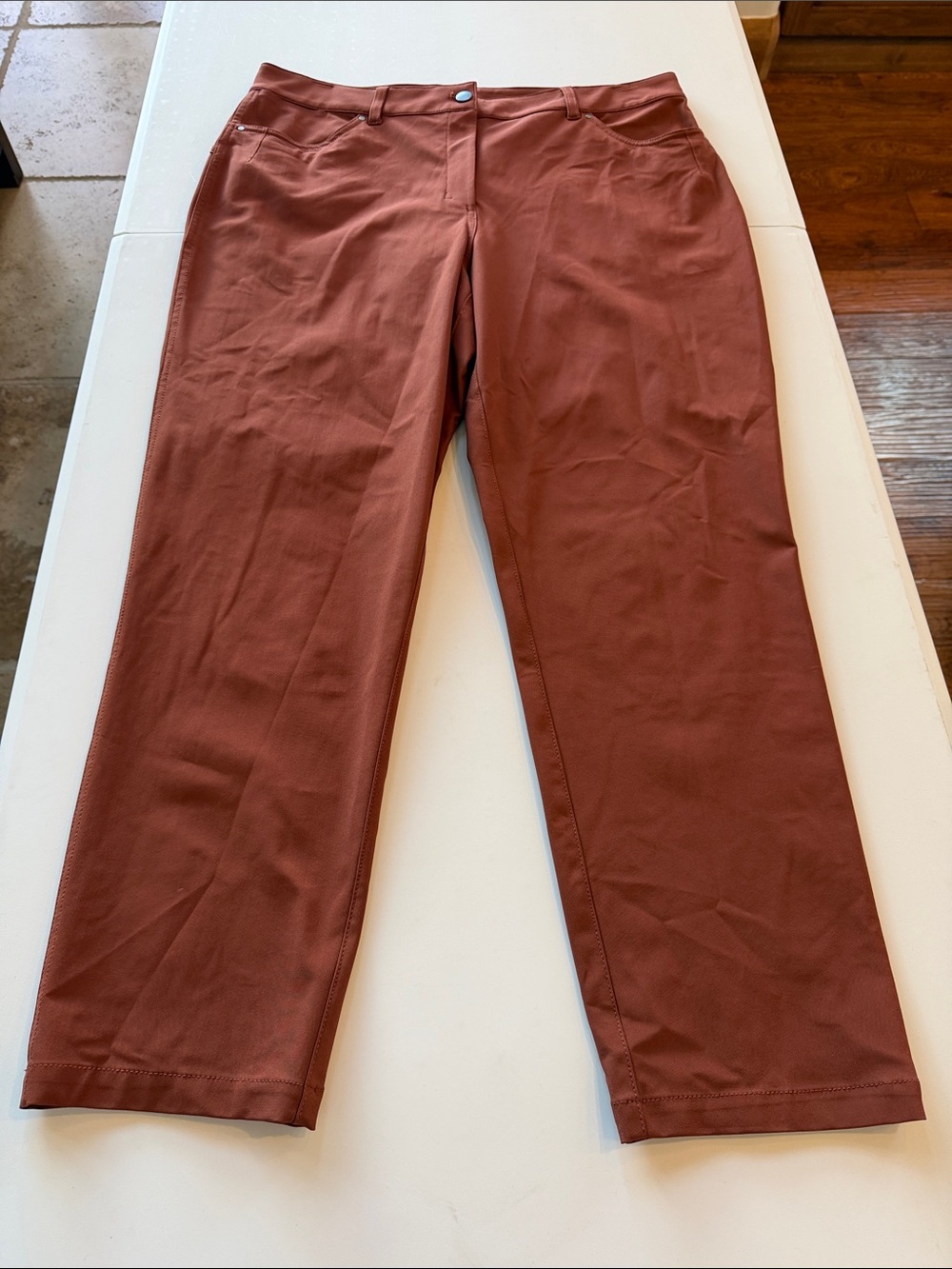 lululemon athletica Straight-Leg Chinos in Rust